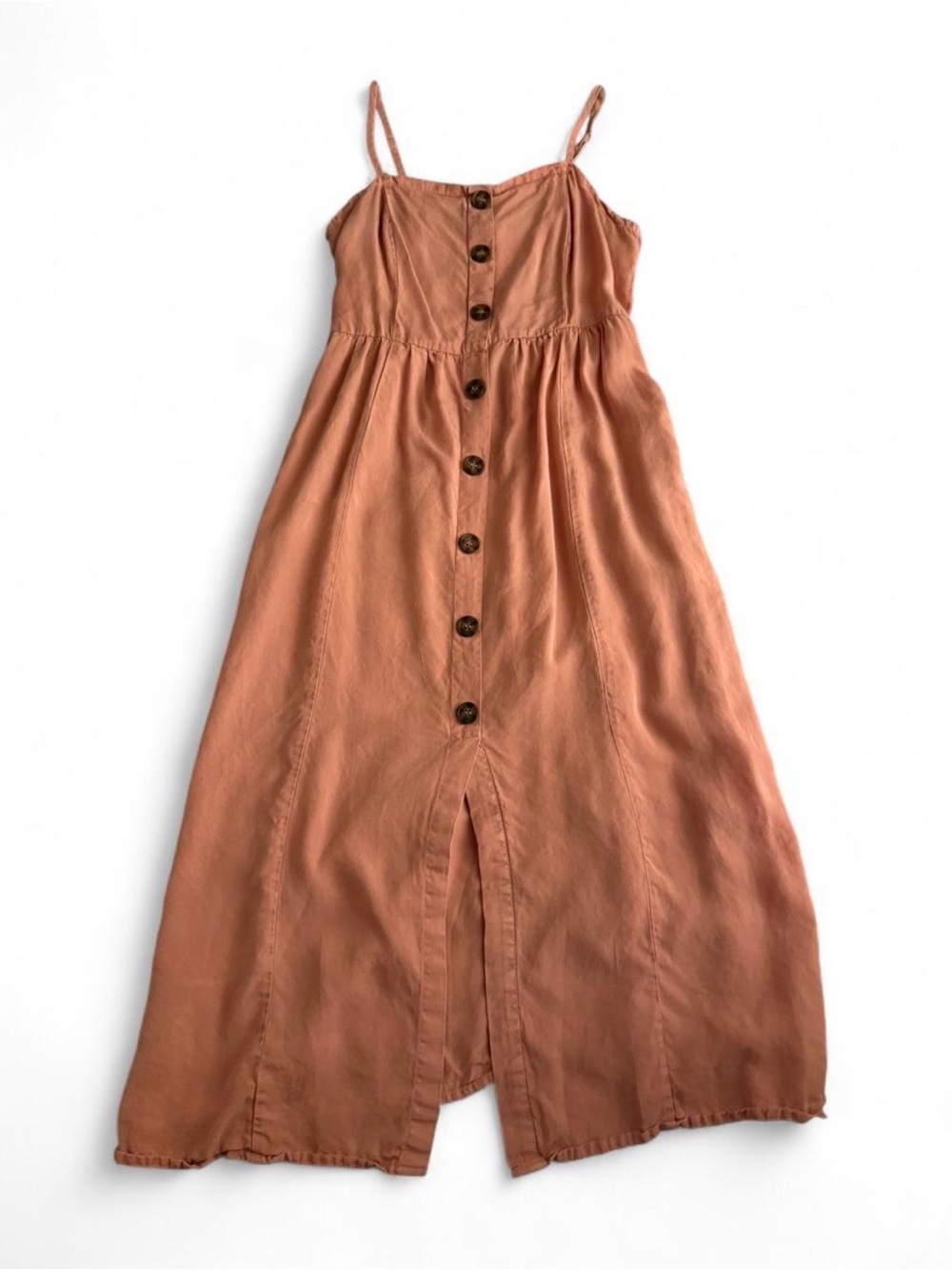 Lou & Grey Spaghetti-Strap Maxi Dress in Terracotta